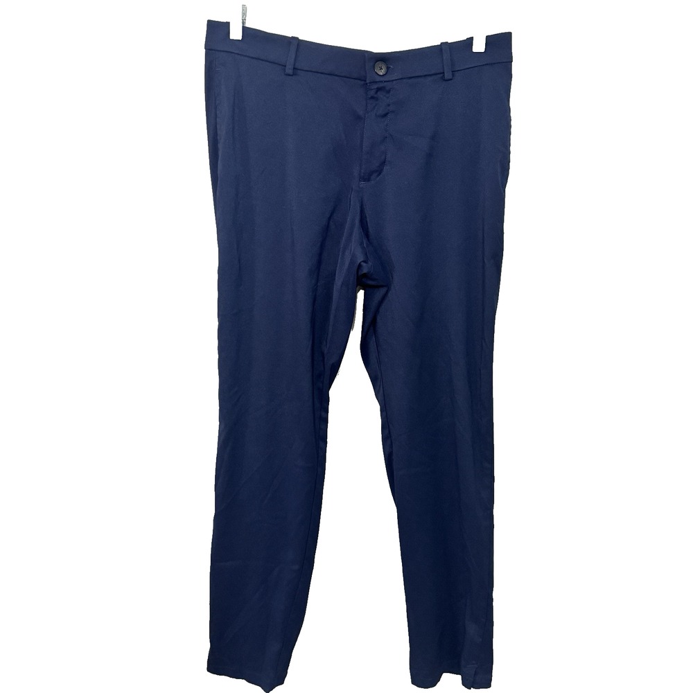 Nike Men's Dri-Fit Waist Grip Waistband Golf Pants Navy Blue Standard Size 34x32